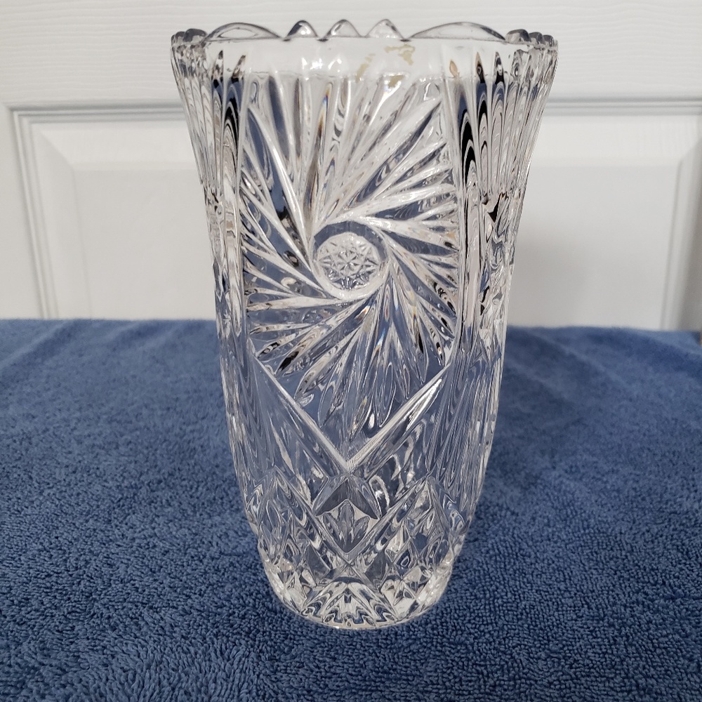 American Brilliant Cut Glass Vase